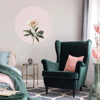 Zelfklevende Muurcirkel Sisi & Seb - Delicate Flower 