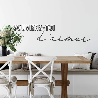 Wandtattoo Souviens-toi d'aimer 