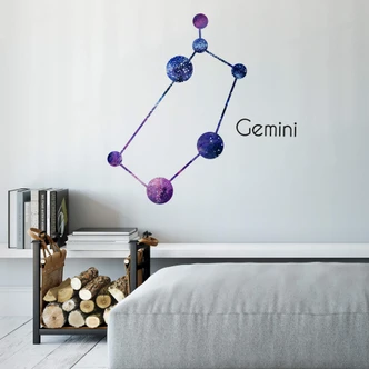 Wandtattoo Sternenbild Gemini - Zwillinge 