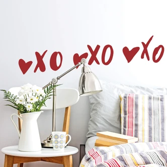 Muursticker Hugs & Kisses 