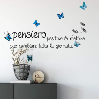 Wandtattoo Un pensiero positivo... Wandtattoo Un pensiero positivo...