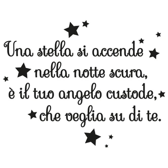 Wandtattoo Una stella si accende Wandtattoo Una stella si accende