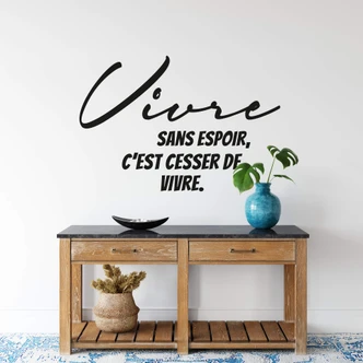 Wandtattoo Vivre sans espoir 