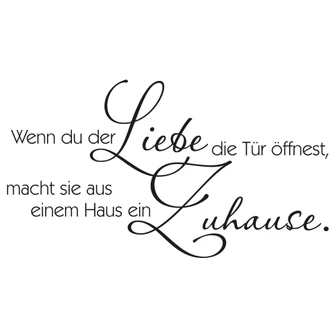 Wandtattoo Wenn Du der Liebe… 