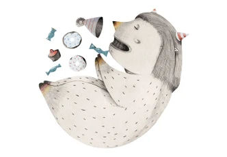 Adesivo murale - J. Loske - mostro addormentato 