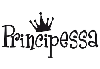 Wandtattoo Principessa (2-farbig) Wandtattoo Principessa (2-farbig)