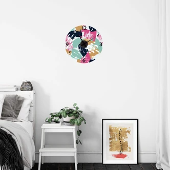 Muursticker met Klok - Creative 