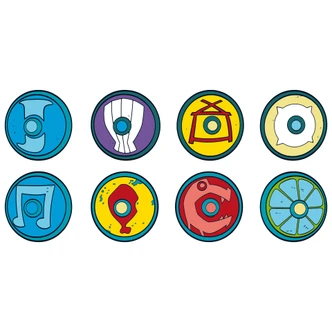 Wandtattoo Wickie - Vikinger Schilde Wandtattoo Wickie - Vikinger Schilde