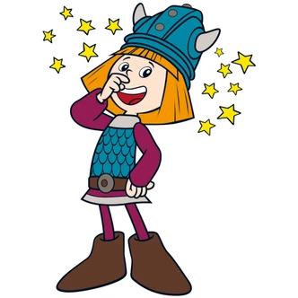 Wandtattoo Wickie hat eine Idee Wandtattoo Wickie hat eine Idee