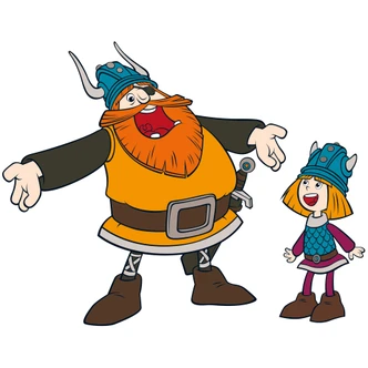 Wandtattoo Wickie und Halvar Wandtattoo Wickie und Halvar