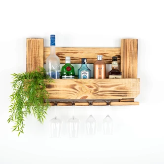 Küchenregal aus Kiefernholz - 67x40 cm Küchenregal aus Kiefernholz - 67x40 cm