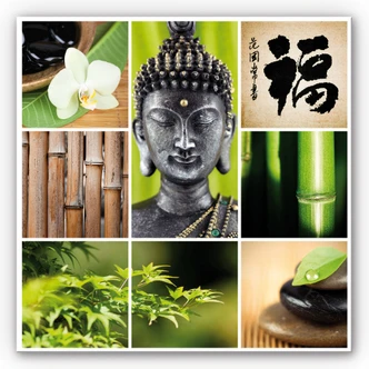 Wandbild Asian Spa - quadratisch 
