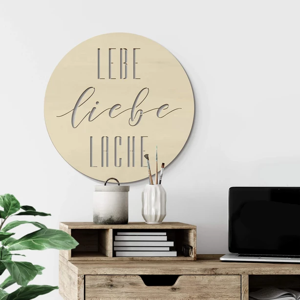 Lebe Liebe Lache Deko