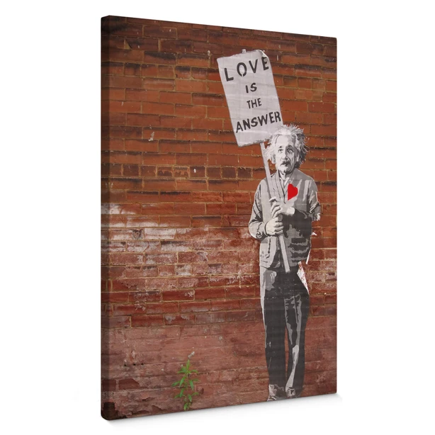 Poster Banksy Love is the answer wallart.de