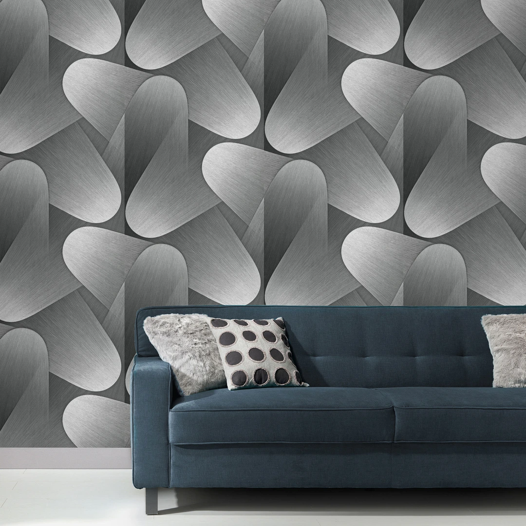 Papier peint à motifs graphiques Profhome 396584 papier peint intissé