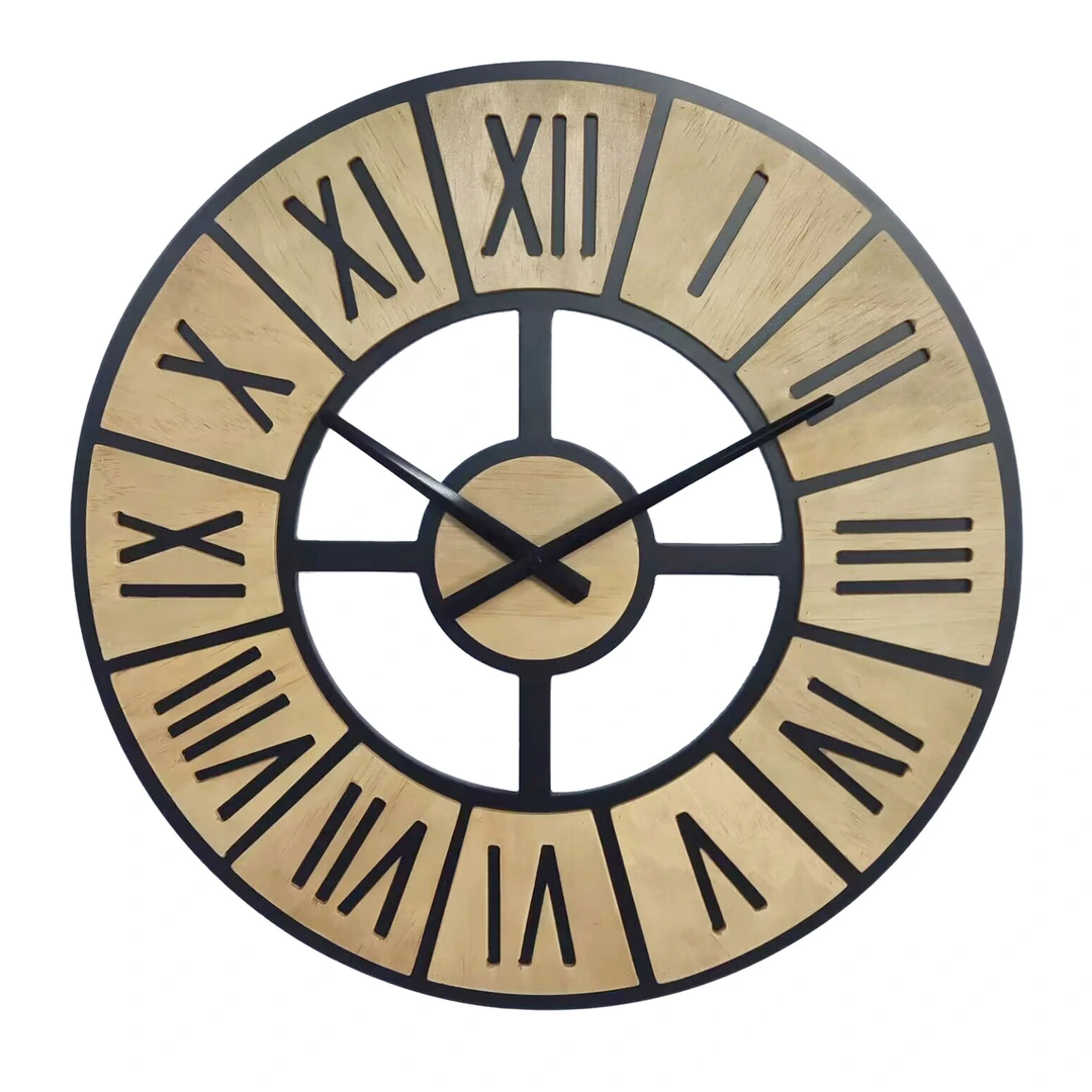 Orologi da parete rotondo in legno con numeri romani | Dimensione Diametro CM 40