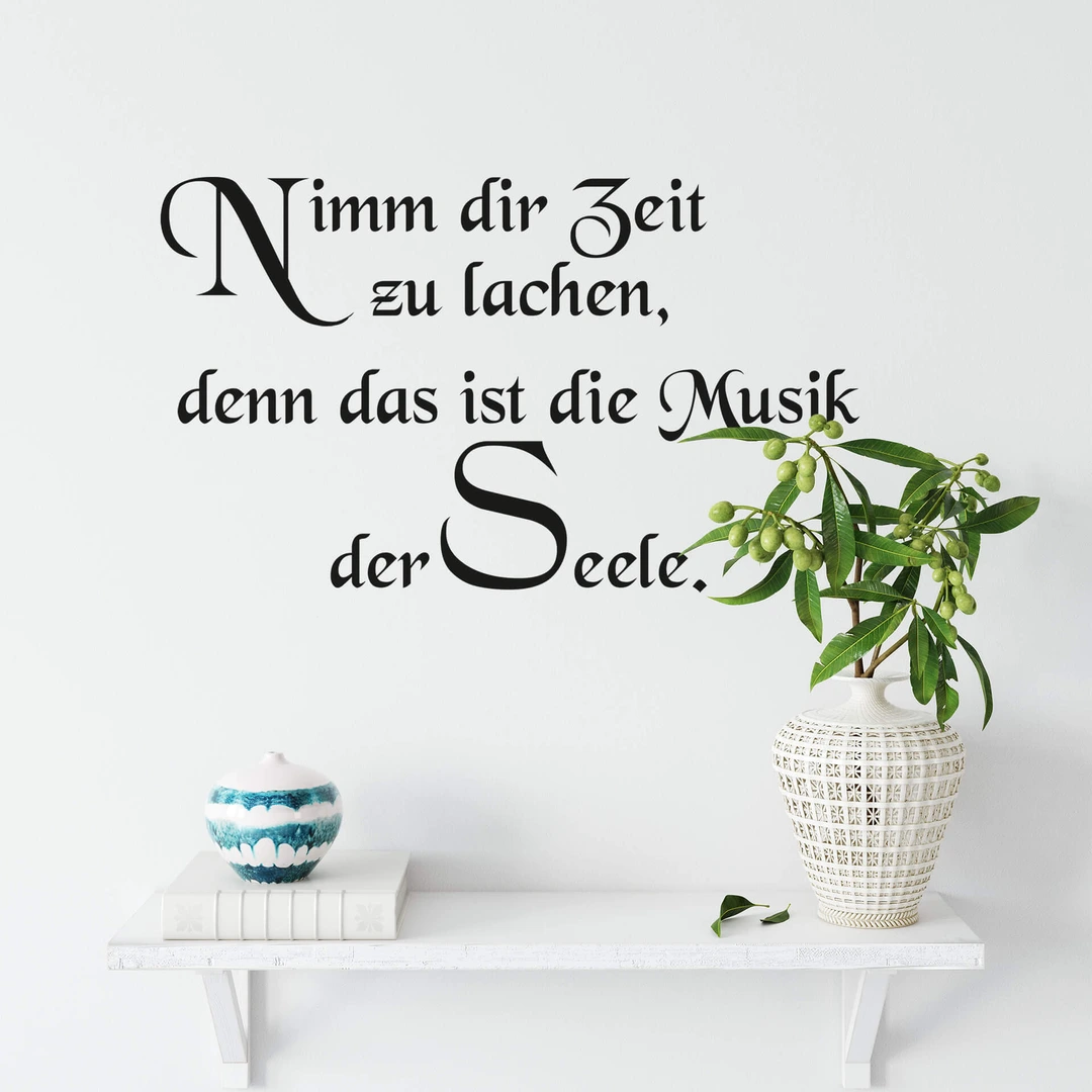 Kiwistar Adesivo Murale 'Nimm Dir Zeit Zu' - Frasi Motivazionali Per Parete - 80x27 Cm, Verde Lime
