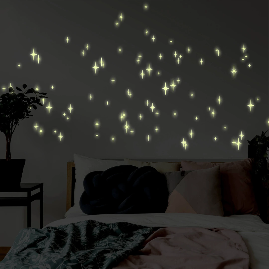 CHPN - Muurstickers - Glow in the dark stickers - Lichtgevende stickers voor op de