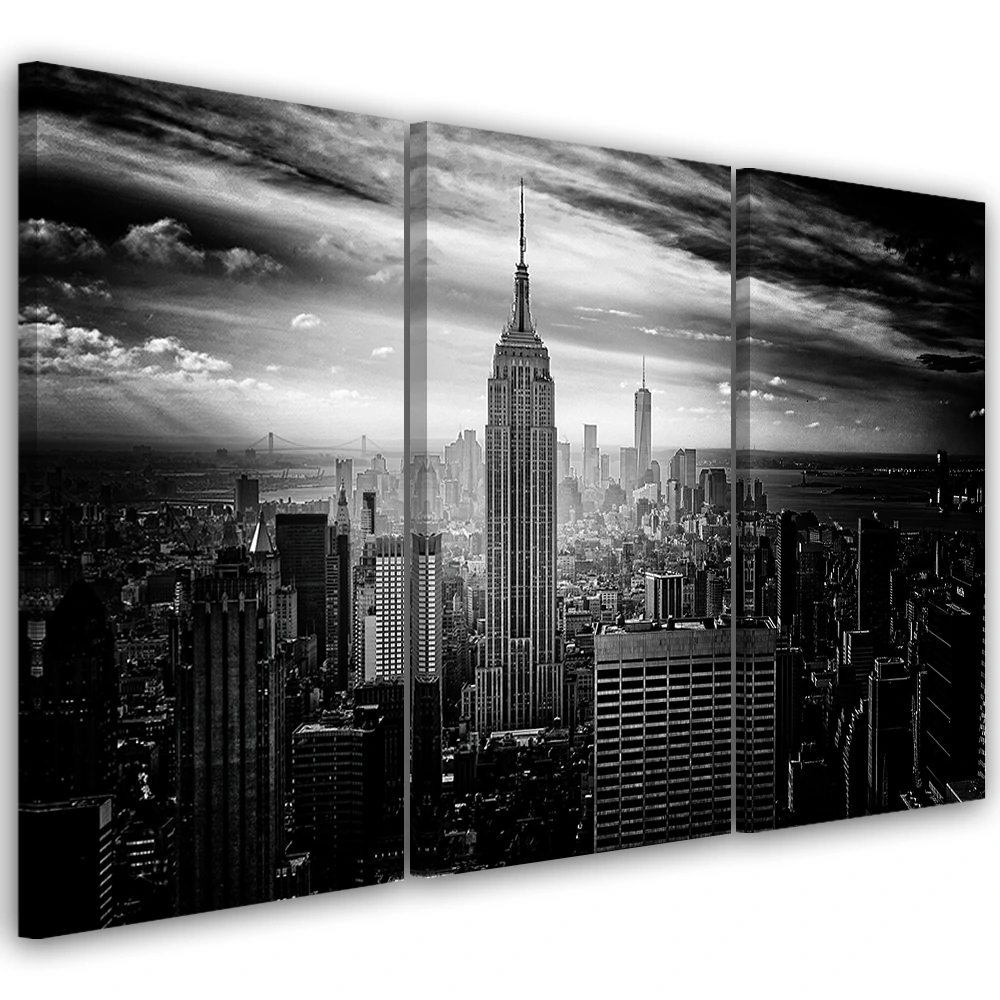 Tableau Sur Toile New York 200x100 Cm – Visario, Prêt à Accrocher