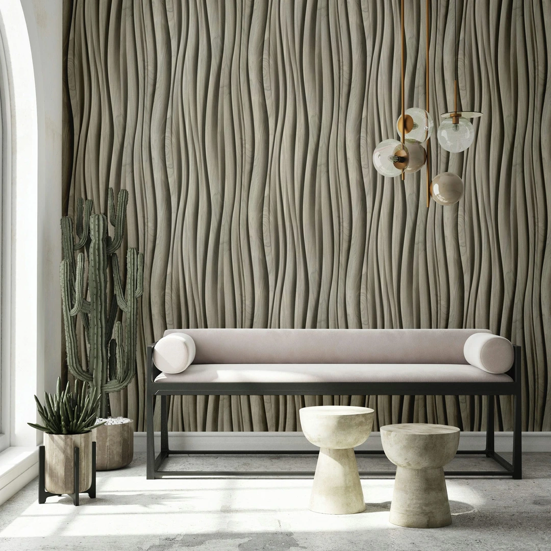 Harrow Trama Legno Pannello Carta Da Parati Debona IN 3D - Foto 10