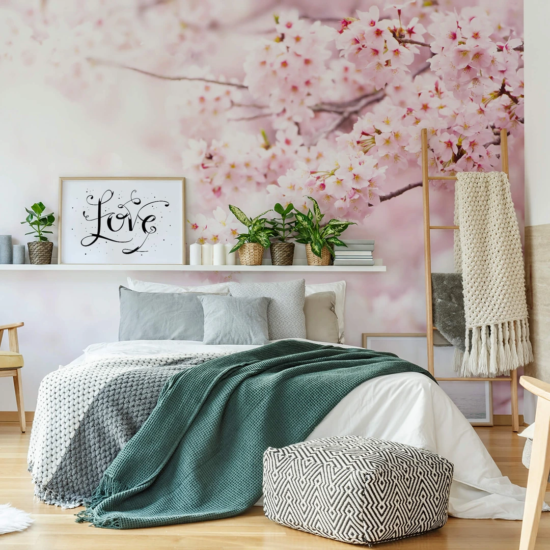 Lot De Posters Qualité Supérieure - Décoration Murale Fleurs De Cerisier Pour Salon Et Chambre, Formats A4 A5