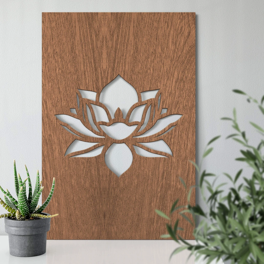 Decorazione artistica da parete in legno nero - Sami