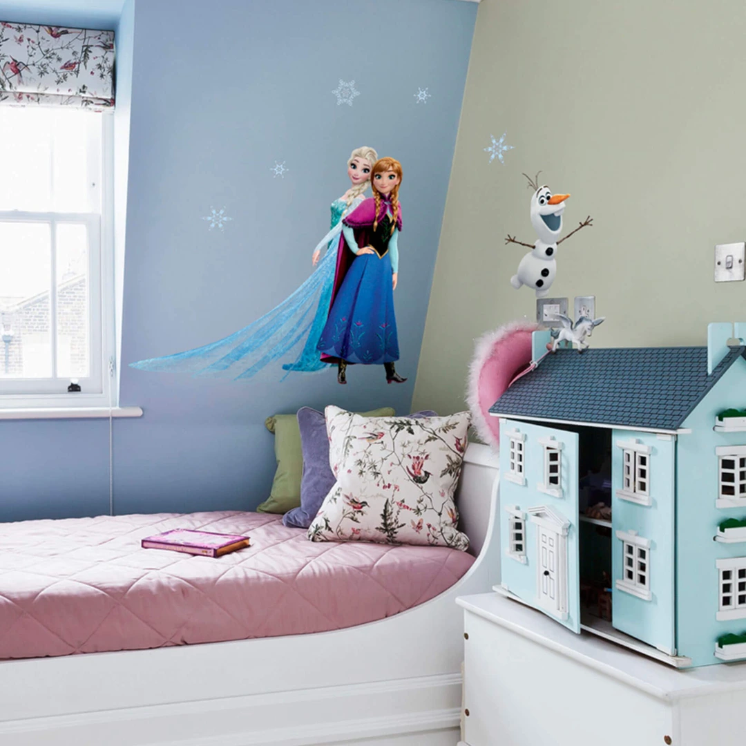 Sticker da muro Frozen Le sorelle del Regno di Ghiaccio wall