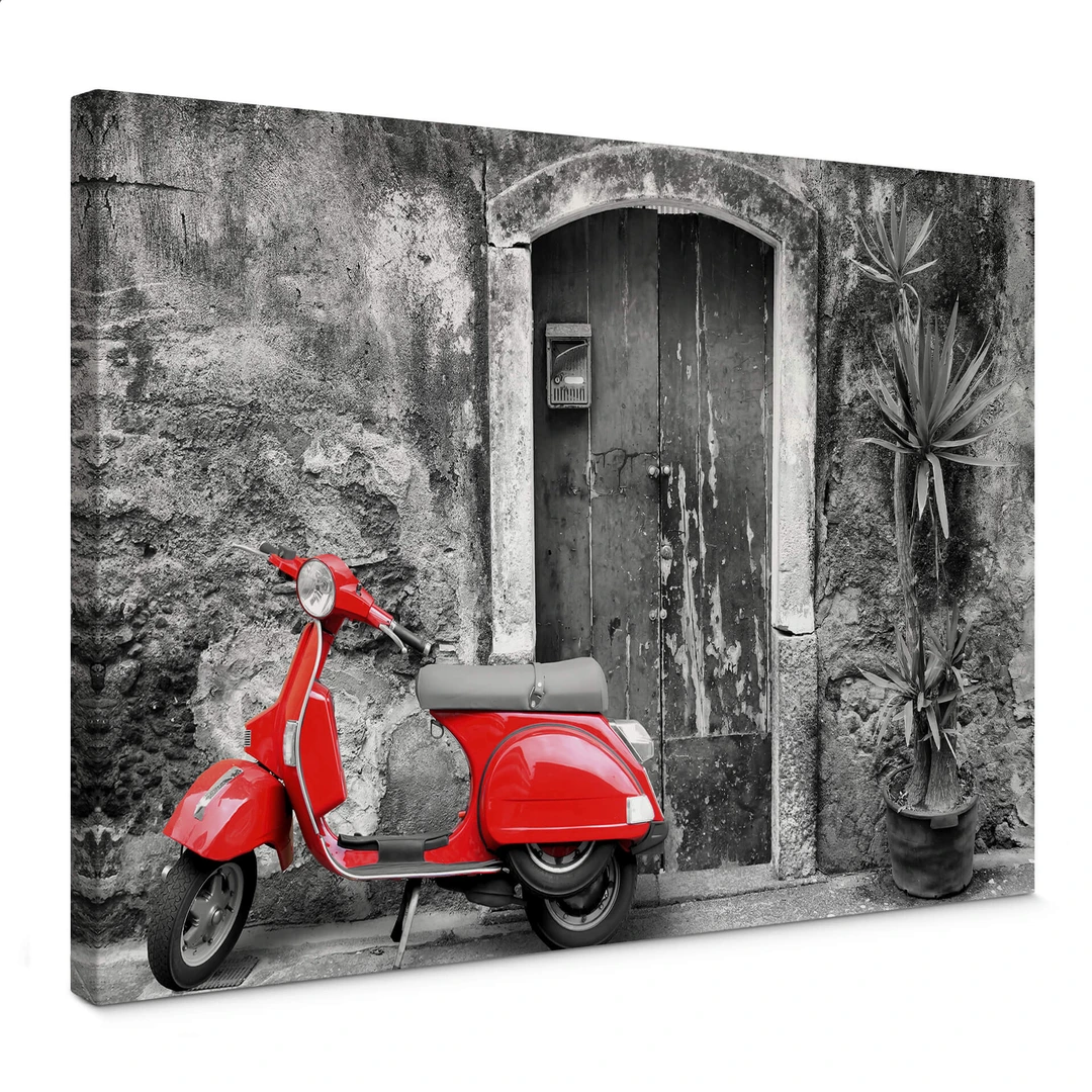 Poster Dab KUSTOM ART TABLEAU De Style Vintage Vespa Photo D'u00e9poque De Collection Poster Coca Cola