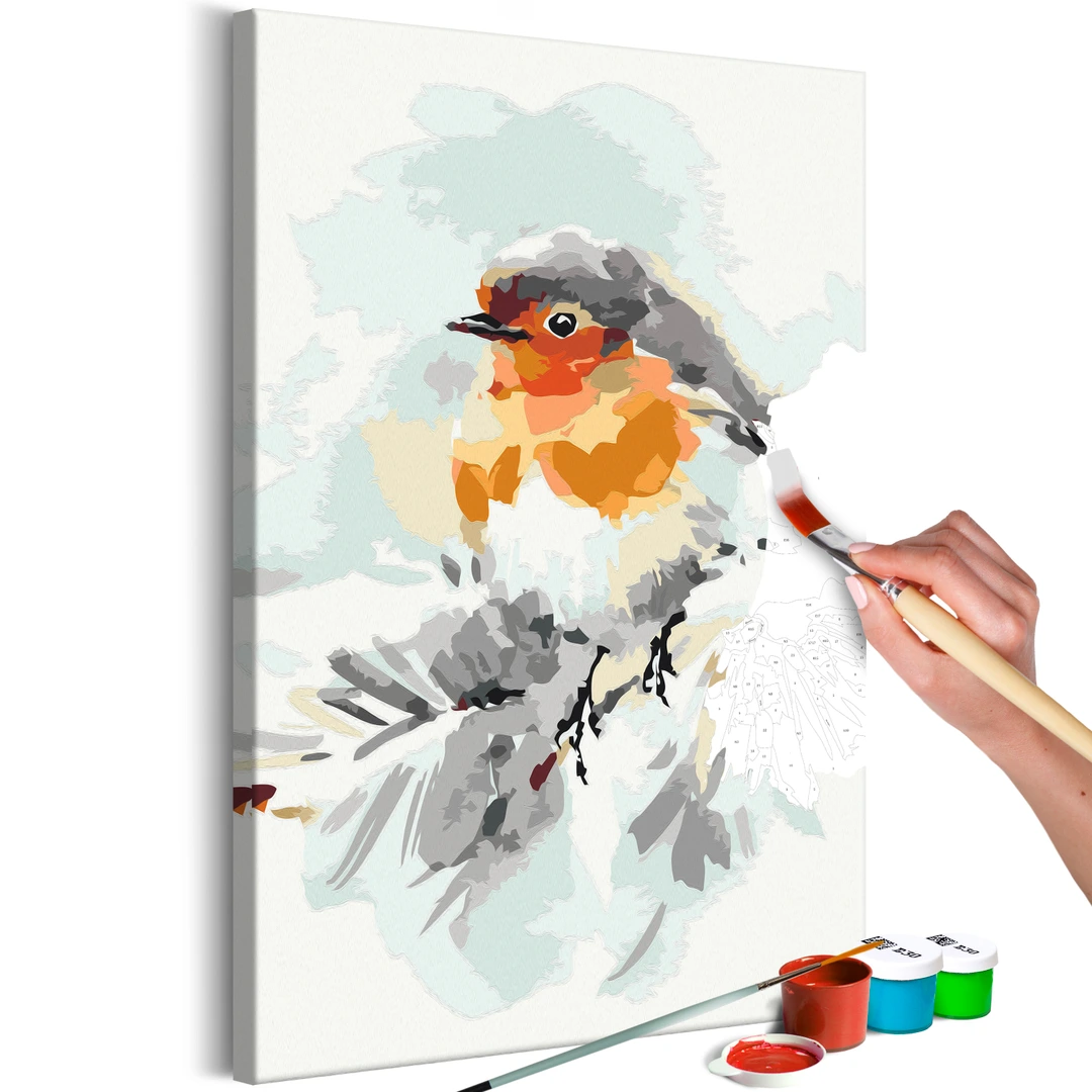 ABEUTY Malen Nach Zahlen 'Vögel Auf Dem Baum' – DIY Ölgemälde Auf Leinwand 40x50 Cm Für Erwachsene
