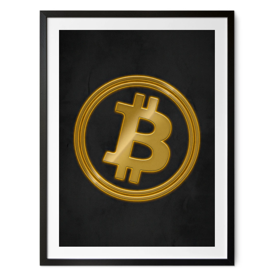 Póster Logo Bitcoin | wall-art.es