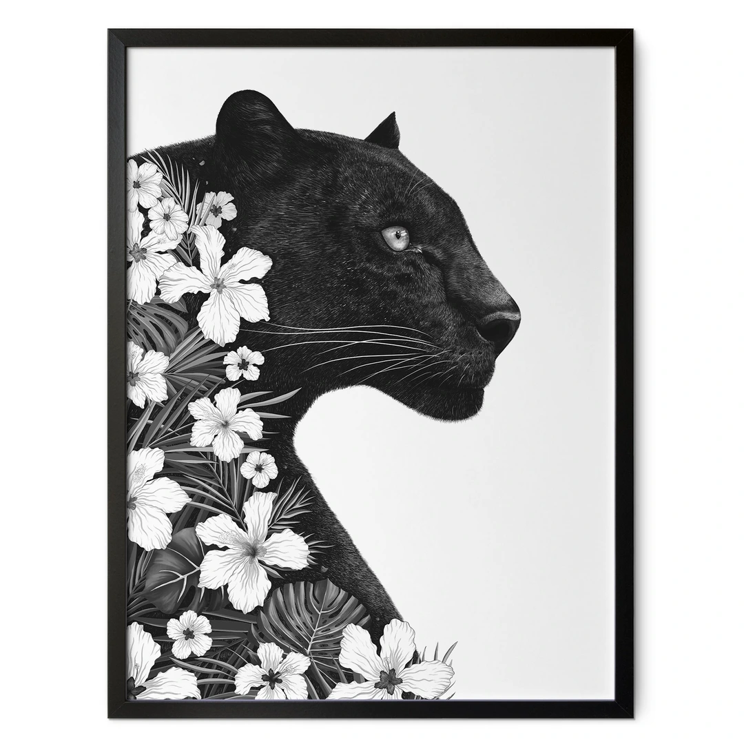 Quadro Su Tela Fiori Secchi Giardino Botanico 61x41 Cm – Stampa Artistica Panther Print, Pronto Da Appendere