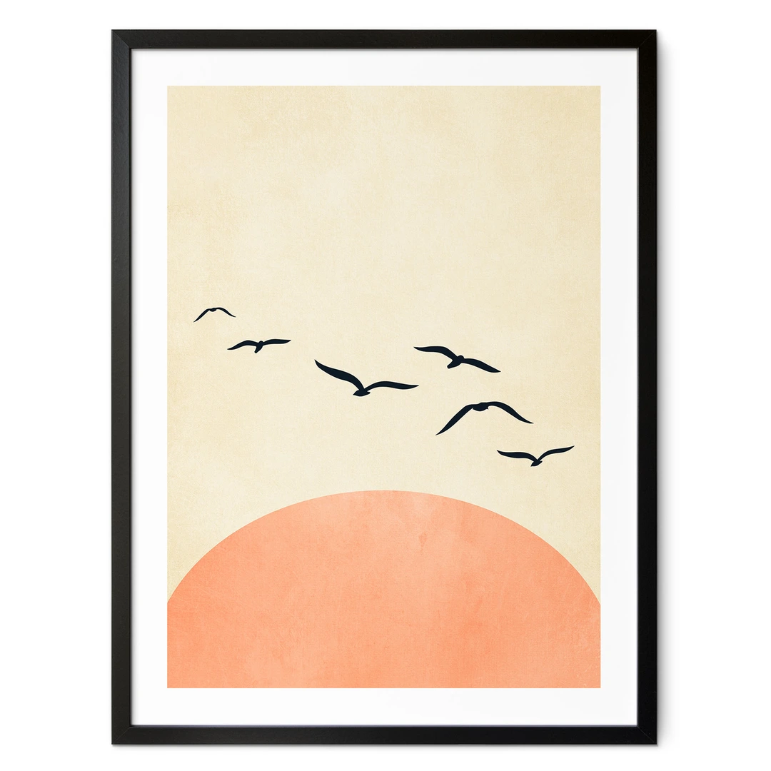 Impression sur verre Image Tableau 140x70 Paysage Soleil Plage Mer