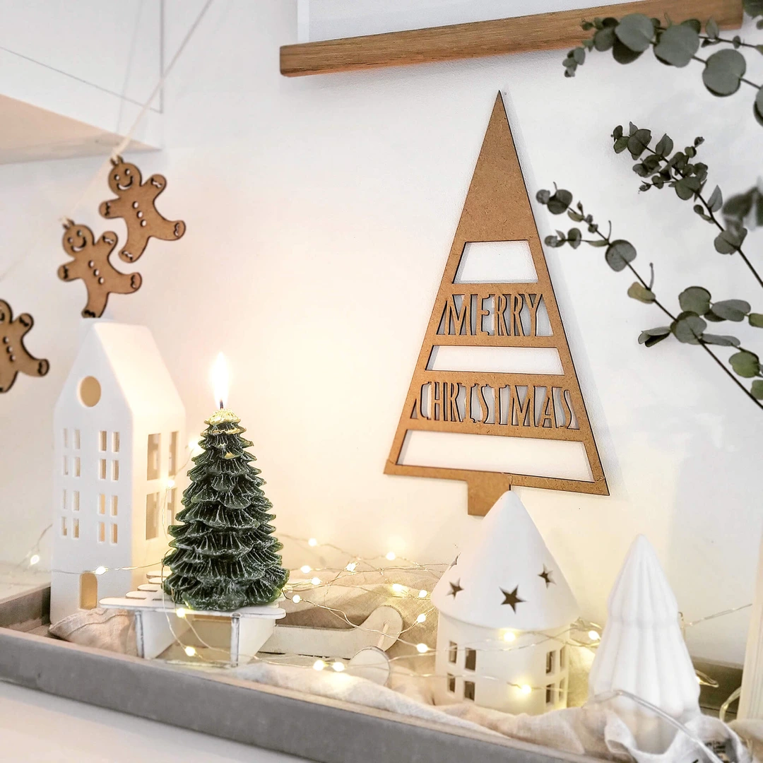 ReWu Weihnachts-Krippe Nalos - Moderne Holzkrippe Im Stecksystem