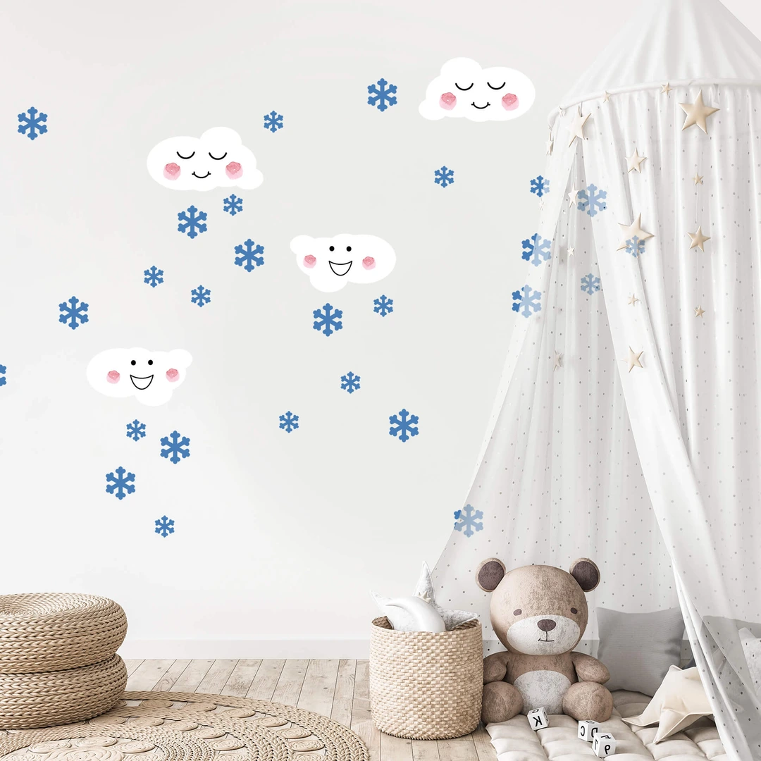 Adesivi Fluorescenti Fiocchi Di Neve 3D - 50 Pezzi Per Decorazioni Natalizie E Festive - Foto 11