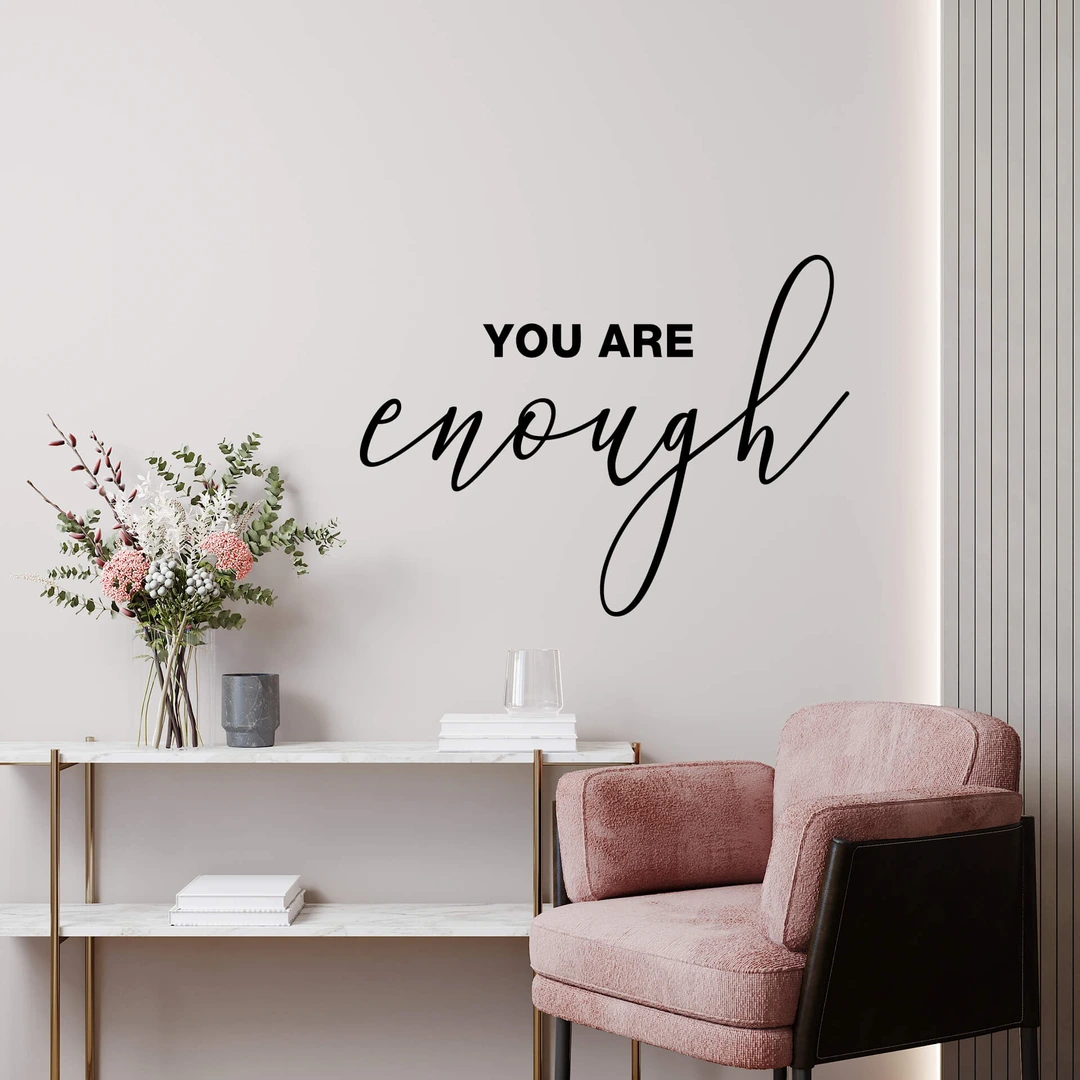 Adesivo Murale Rimovibile You Are Beautiful | Scritta Ispiratrice Per Camera Bambini | PVC 9x27 Cm | Riusabile E Impermeabile - 2