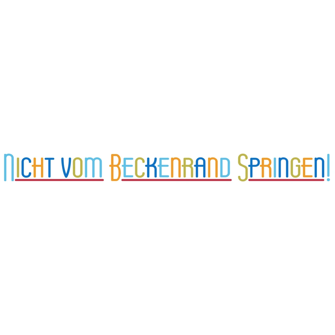 Wandtattoo Mit Spruch „Das Springen Vom Beckenrand ...“ - 80x16 Cm, Selbstklebend, Seidenmatt