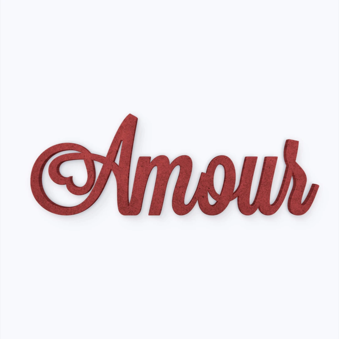 Rayher Lettres En Bois MDF LOVE - Décoration Murale Ou Table 44,5x2x11 Cm, Blanc