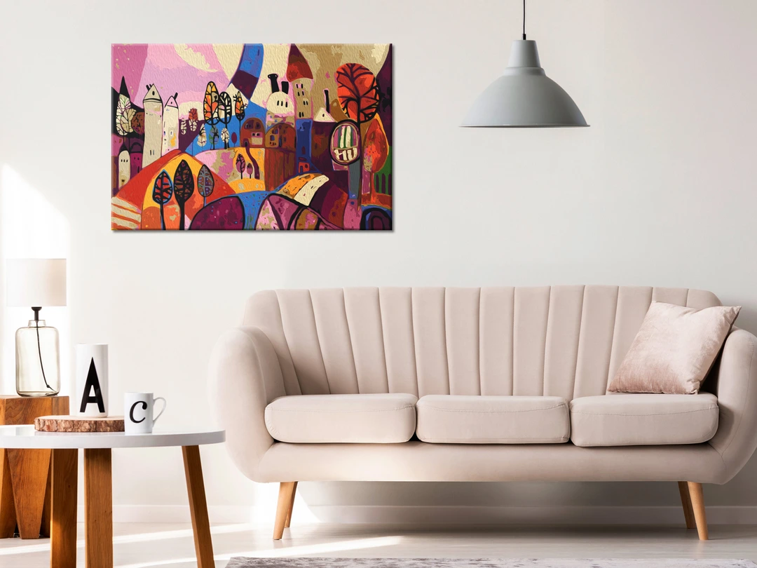 Quadro su tela Painting by numbers Fairytale land 50x40 cm - Main Image