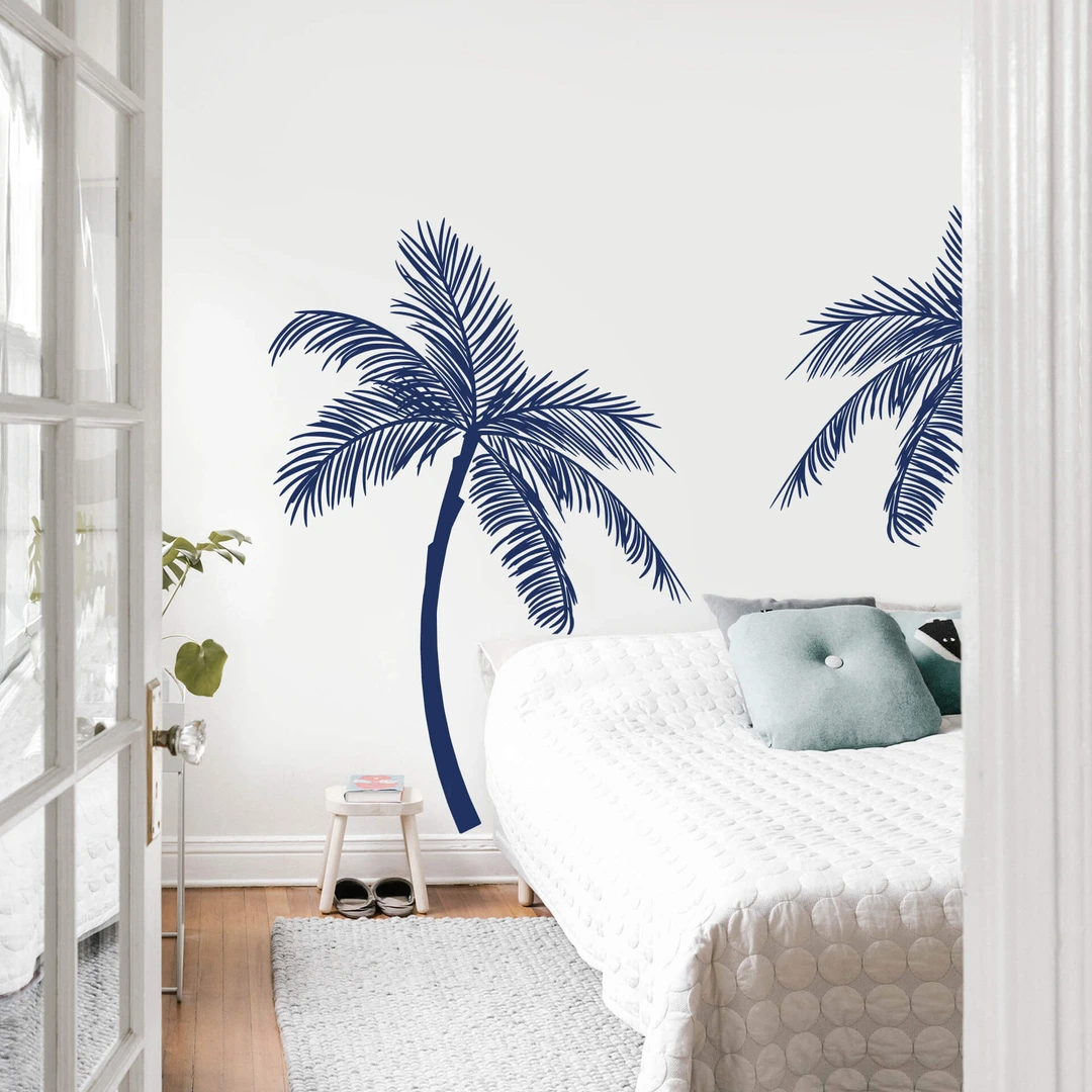 Autocollant Mural Palmier Tropical Decalmile - Grand Sticker Vert, Déco Salon Ou Chambre, Facile à Poser Autocollant Mural Palmier Tropical Decalmile - Grand Sticker Vert, Déco Salon Ou Chambre, Facile à Poser