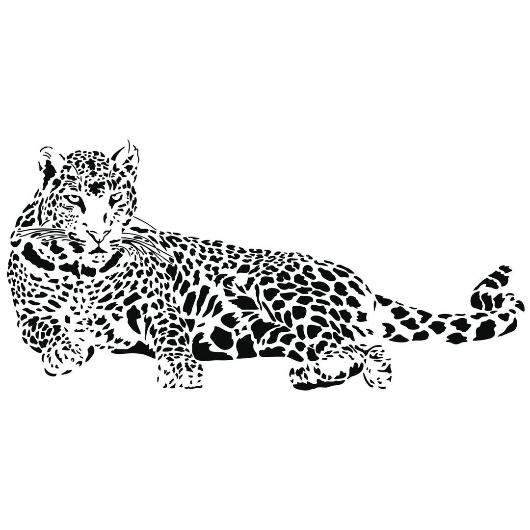 Wandtattoo Gepard – Safari Deko Für Wohnzimmer & Kinderzimmer, 50x70 Cm