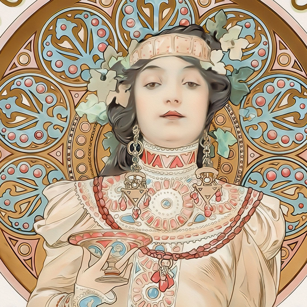 Wall Mural Mucha - Moët and Chandon: Dry Imperial | wall-art.com