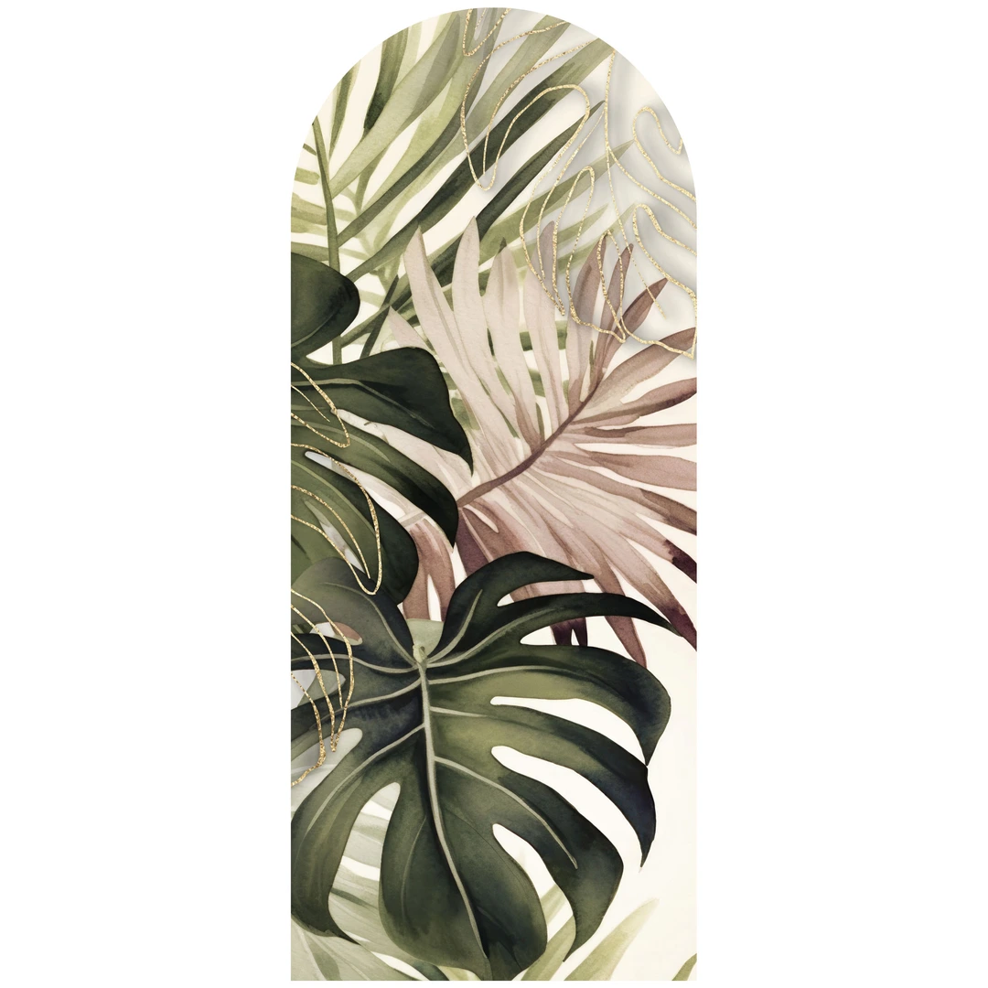 Tropische Wandaufkleber Wandtattoo Wohnzimmer Boho Palmen Bltter  Schmetterling  Tropische Pflanzen Grn Wandsticker Wanddeko