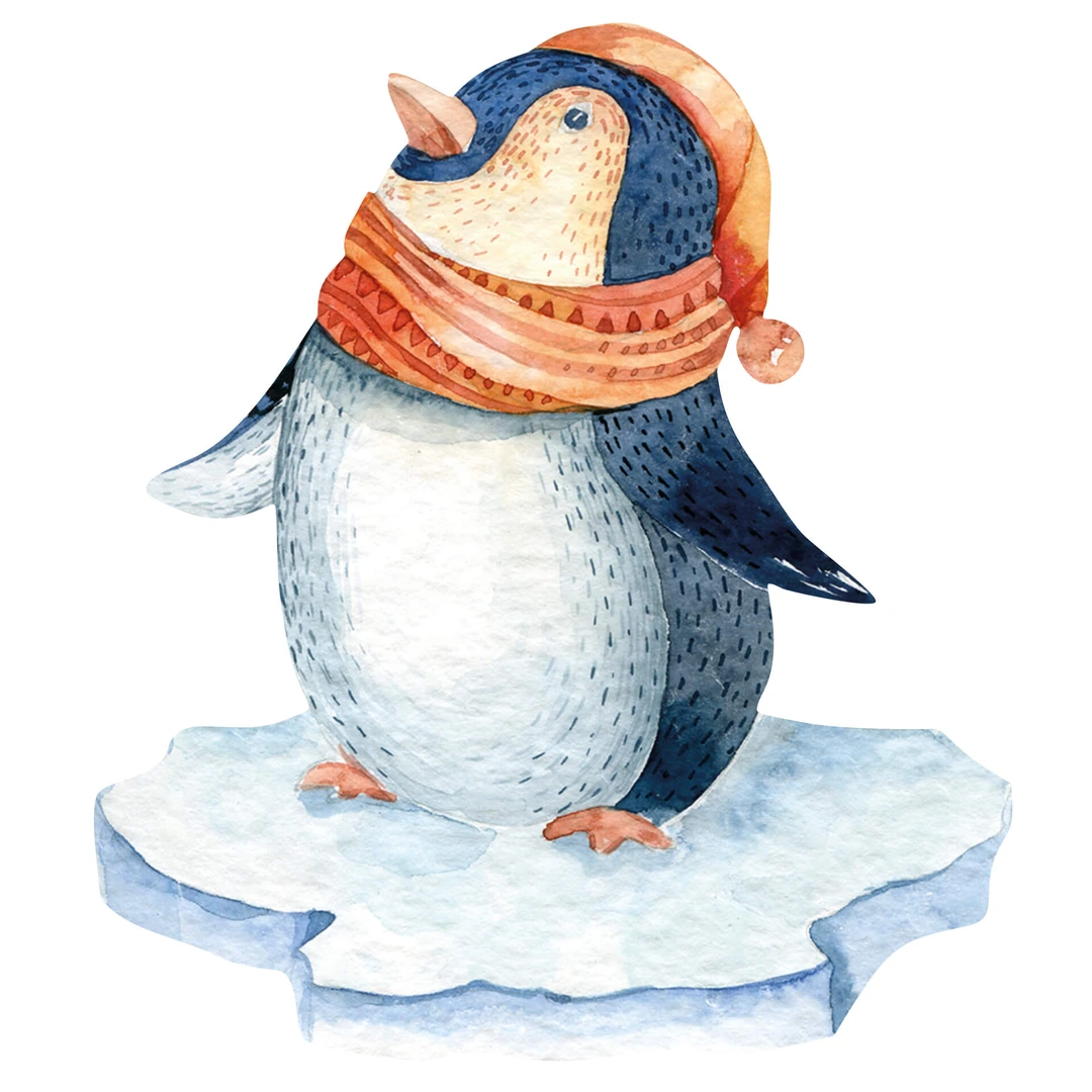 Wandtattoo „Lustige Pinguine“ – 50x40 Cm, Abziehbar & Einfach Anzubringen