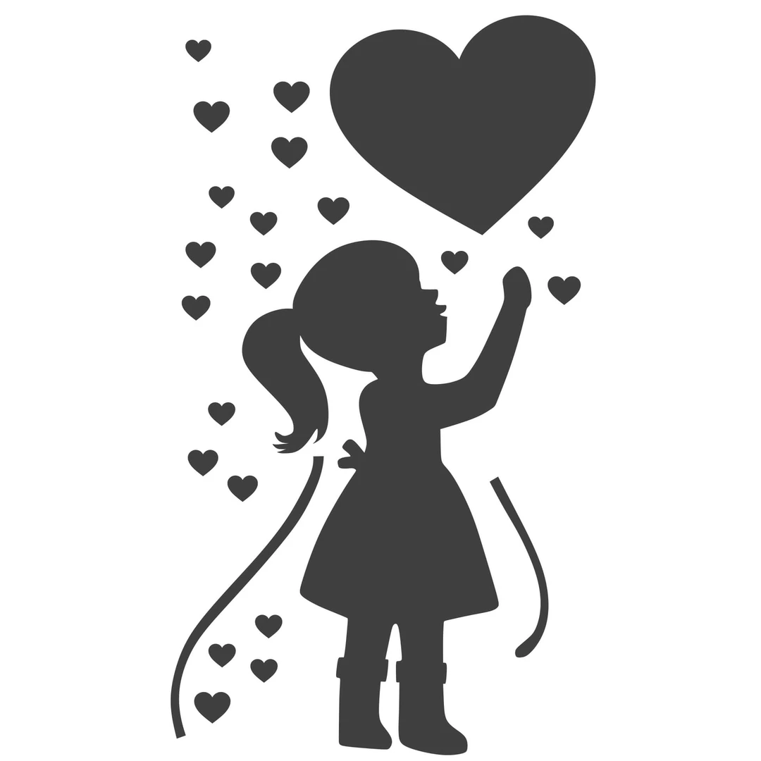 Adesivo Da Parete Banksy - Bambina Con Palloncino, Vinile 17,5x38 Cm, Decorazione Moderna - Foto 4