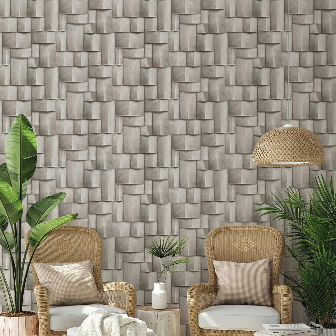 Papier Peint Panneau Bois Effet 3D – Moderne, Rustique, Chic Et Facile à Poser