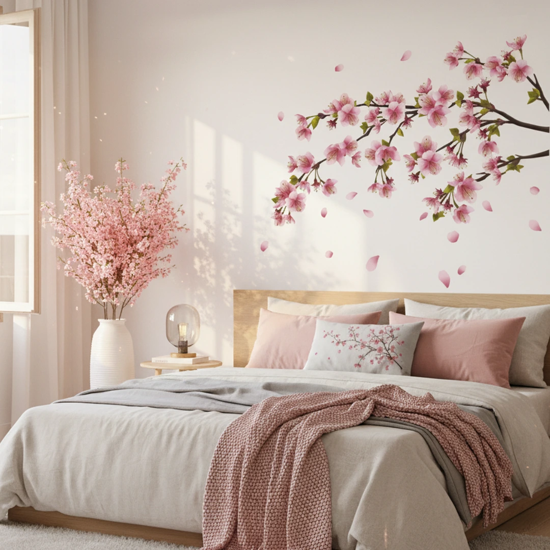 SHINERING Personnalisé Mural Plante Tropicale Fleur Oiseau Perroquet Fresque Chambre Salon Canapé Tv Fond Décoration Murale Peinture Papier Peint 300cm(L)×210cm(H