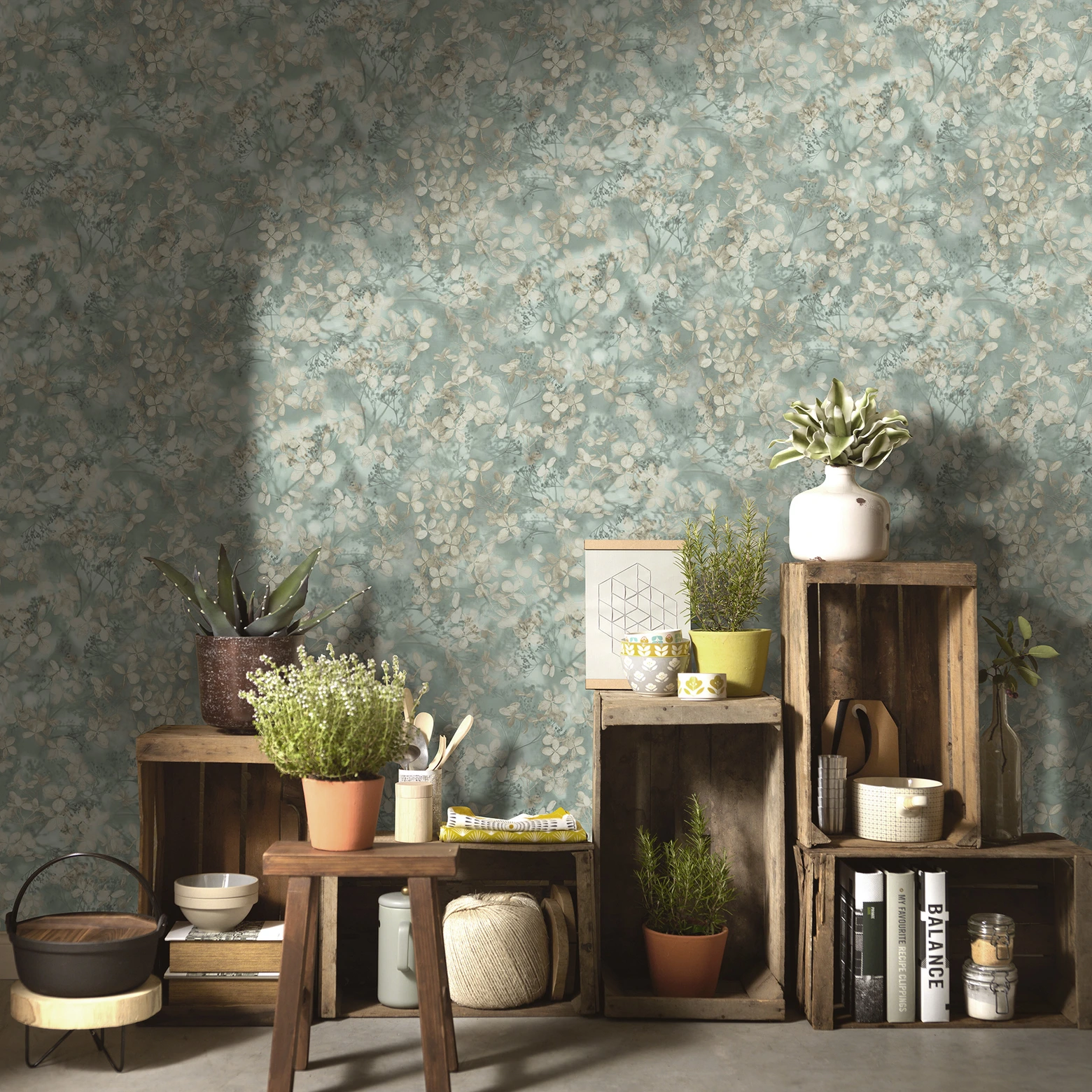 Holden Decor Songbird Tropical Green Floral Decorative