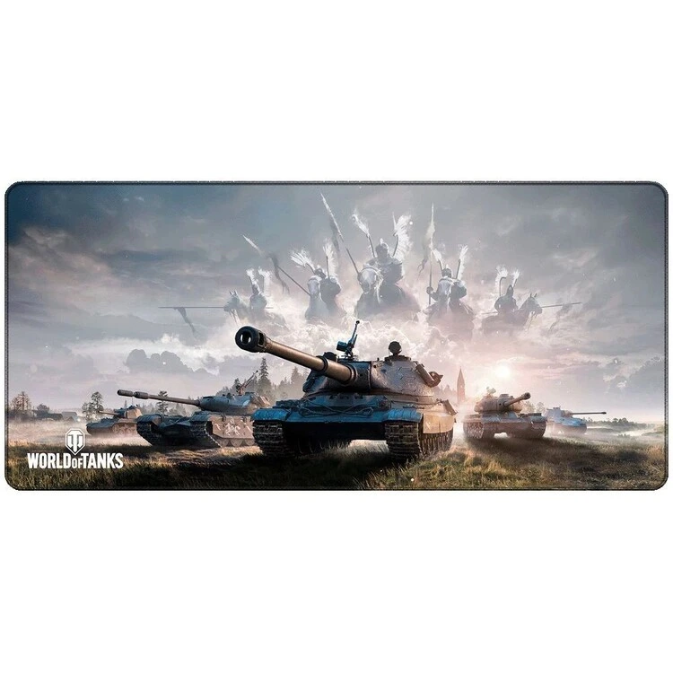 ITBT XXL Gaming-Mauspad (90x40 Cm) – World Of Tanks Anime-Design, Rutschfeste Gummibasis, Waschbar