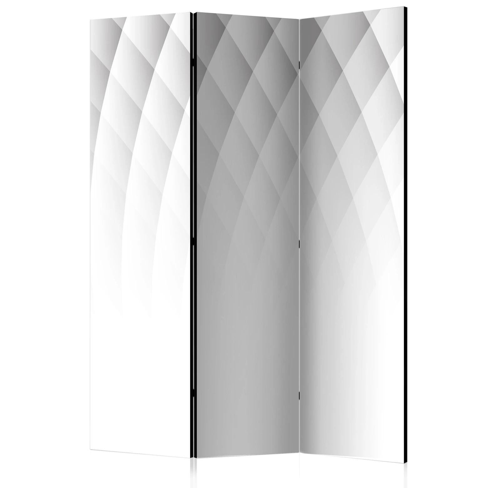 FANTASK 3-Panel Raumteiler 260x183cm - Faltbare Trennwand Grau Für Zuhause & Büro