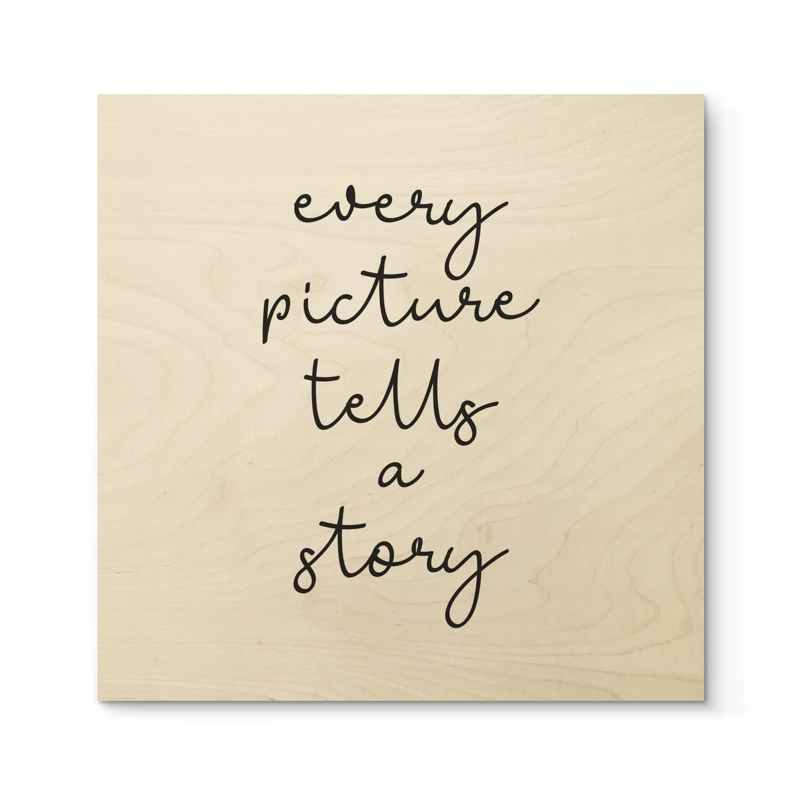 Houten Poster Every picture tells a story wallart.nl